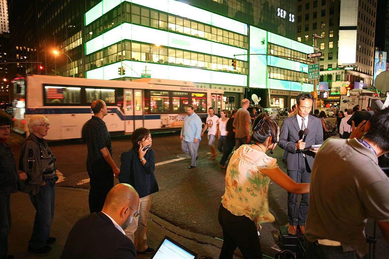 The Lehman Brothers headquarters building in New York, September 2008